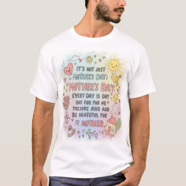 Hartelijke Moederdag Dagelijkse Doodle T-Shirt Des