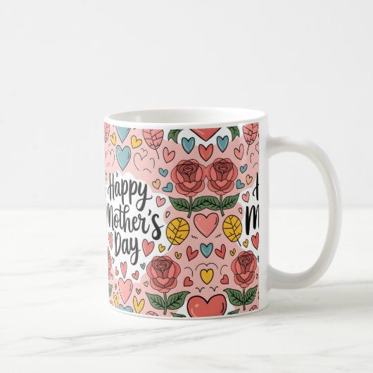 Hartelijke Moederdag geschenken en kunst Koffiemok (Rechts)