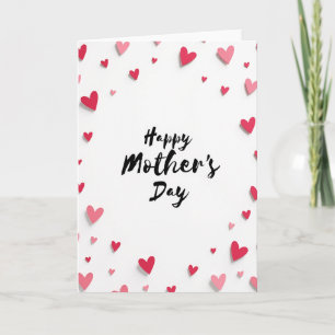 Hartelijke Moederdag-papieren kaart