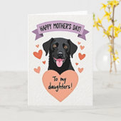 Hartelijke Moederdag Pup Kaart (Gele Bloem)