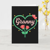 Hartelijke Oma Rozen Kaart (Gele Bloem)
