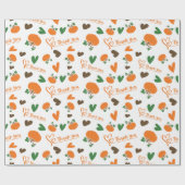 Hartelijke Oogst Dank u Wrap Roll Pompoenen Cadeaupapier (Vlak)