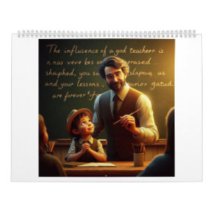 "Hartelijke Teacher's Day wenst te inspireren en a Kalender
