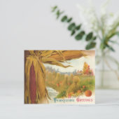 Hartelijke Thanksgiving Groeten Briefkaart (Staand voorkant)