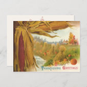 Hartelijke Thanksgiving Groeten Briefkaart (Voorkant / Achterkant)