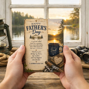 Hartelijke Vaderdag Boodschap Feestdagenkaart