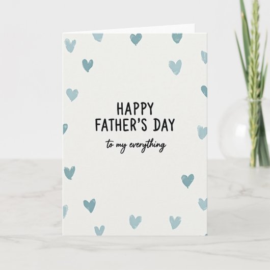 Hartelijke Vaderdag tekstkaart Kaart (Voorkant)