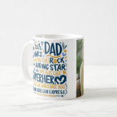 Hartelijke Vaderdag-typografie Koffiemok (Voorkant links)