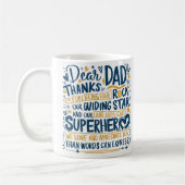 Hartelijke Vaderdag-typografie Koffiemok (Links)