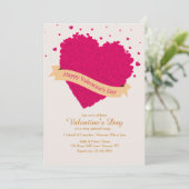 Hartelijke Valentijnsdag 2 uitnodiging (Staand voorkant)