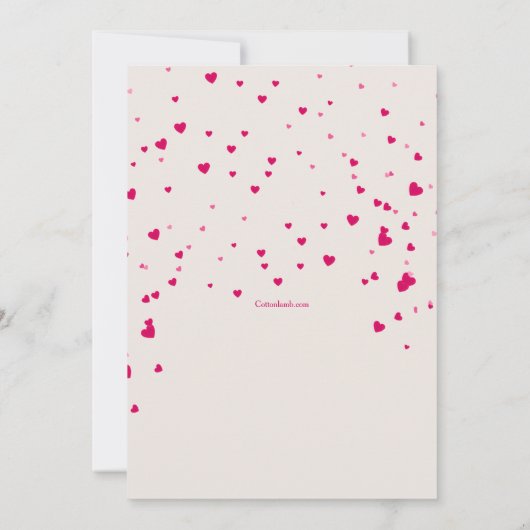 Hartelijke Valentijnsdag 2 uitnodiging (Achterkant)