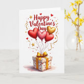 Hartelijke Valentijnsdag Cadeaubon Kaart (Gele Bloem)