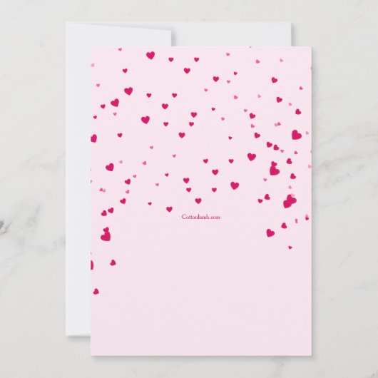 Hartelijke Valentijnsdag uitnodiging (Achterkant)