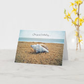 Hartelijke verjaardagswensen voor het strand met s kaart (Gele Bloem)