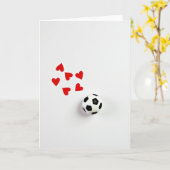 Hartelijke Voetbalkaart Kaart (Gele Bloem)