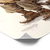 Hartelijke wensen Black Santa Letters from Home Poster (Hoek)