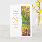 Hartelijke wensen op Moederdag Kaart (Gele Bloem)