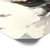 Hartelijke wensen Zwarte Kerstman's Kerstlijst Poster (Hoek)