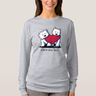 Hartelijke Westie Terrier T-shirt
