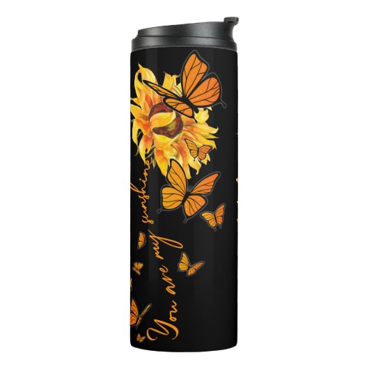 Hartelijke woorden van dankbaarheid thermosbeker (Gedraaid links)