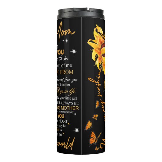 Hartelijke woorden van dankbaarheid thermosbeker (Achterkant)