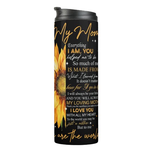 Hartelijke woorden van dankbaarheid thermosbeker (Geroteerd rechts)