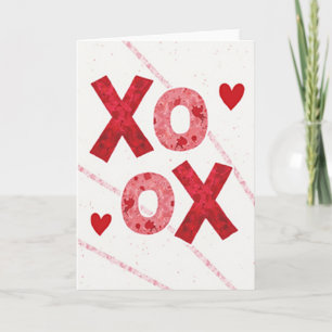 Hartelijke Xoxo Valentijnskaart Kaart