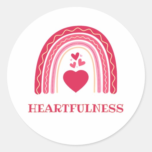 Hartelijkheid Ronde Sticker (Voorkant)