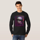 Harteloos Vaporwave Esthetische David Standbeeld E T-shirt (Voorkant volledig)