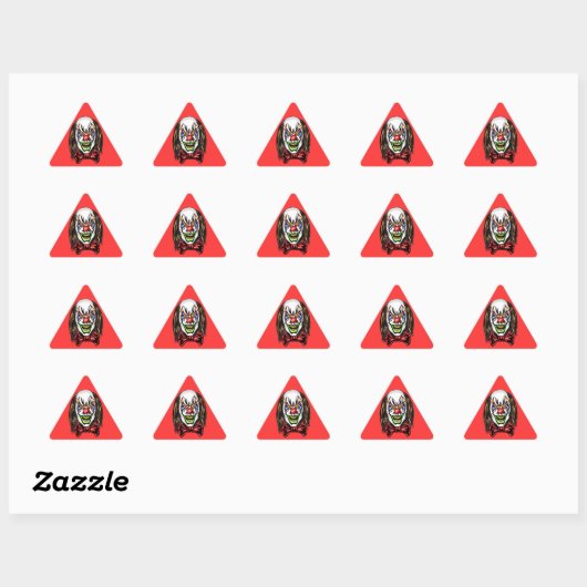 harteloze boze clown sticker (Vel)