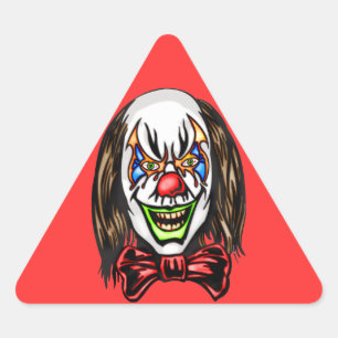 harteloze boze clown sticker