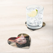 Harteloze kat - Witte olifantenGift Kartonnen Onderzetters (Insitu)