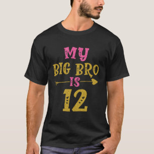 Harten 12e dag voor grote broer van zuster bouillo t-shirt