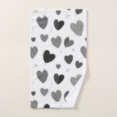 Harten 1 bad handdoek (Handdoek)