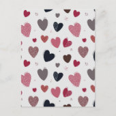 Harten 3 feestdagenkaart (Voorkant)