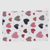 Harten 3 golfhanddoek (Horizontaal)