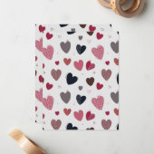 Harten 3 notitiekaartje (Voorkant / Achterkant in situ)