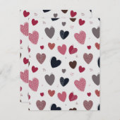 Harten 3 notitiekaartje (Voorkant / Achterkant)