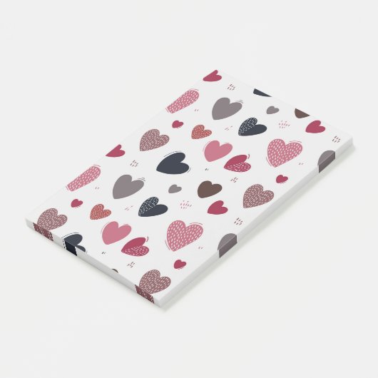 Harten 3 post-it® notes (Schuin)