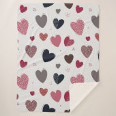 Harten 3 sherpa deken (Voorkant)