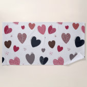 Harten 3 strandlaken (Voorkant)