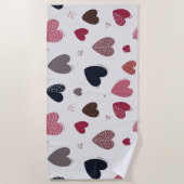 Harten 3 strandlaken (Voorkant)