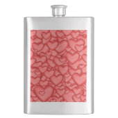 Harten 3D Textuur Rood Patroon-23956 Flacon (Voorkant)