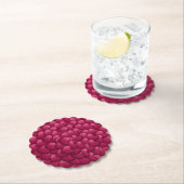 Harten 3D textuur rood patroon-32322 Kartonnen Onderzetters (Insitu)