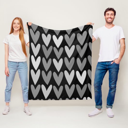 Harten 4 fleece deken (In situ)