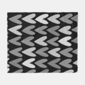 Harten 4 fleece deken (Voorkant (Horizontaal))