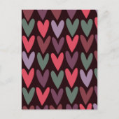 Harten 6 feestdagenkaart (Voorkant)