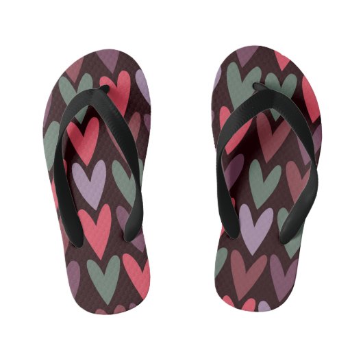 Harten 6 kinder teenslippers (Voetbed)