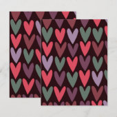 Harten 6 notitiekaartje (Voorkant / Achterkant)