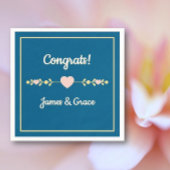 Harten! Aangepast verlovingsfeestje  Servet